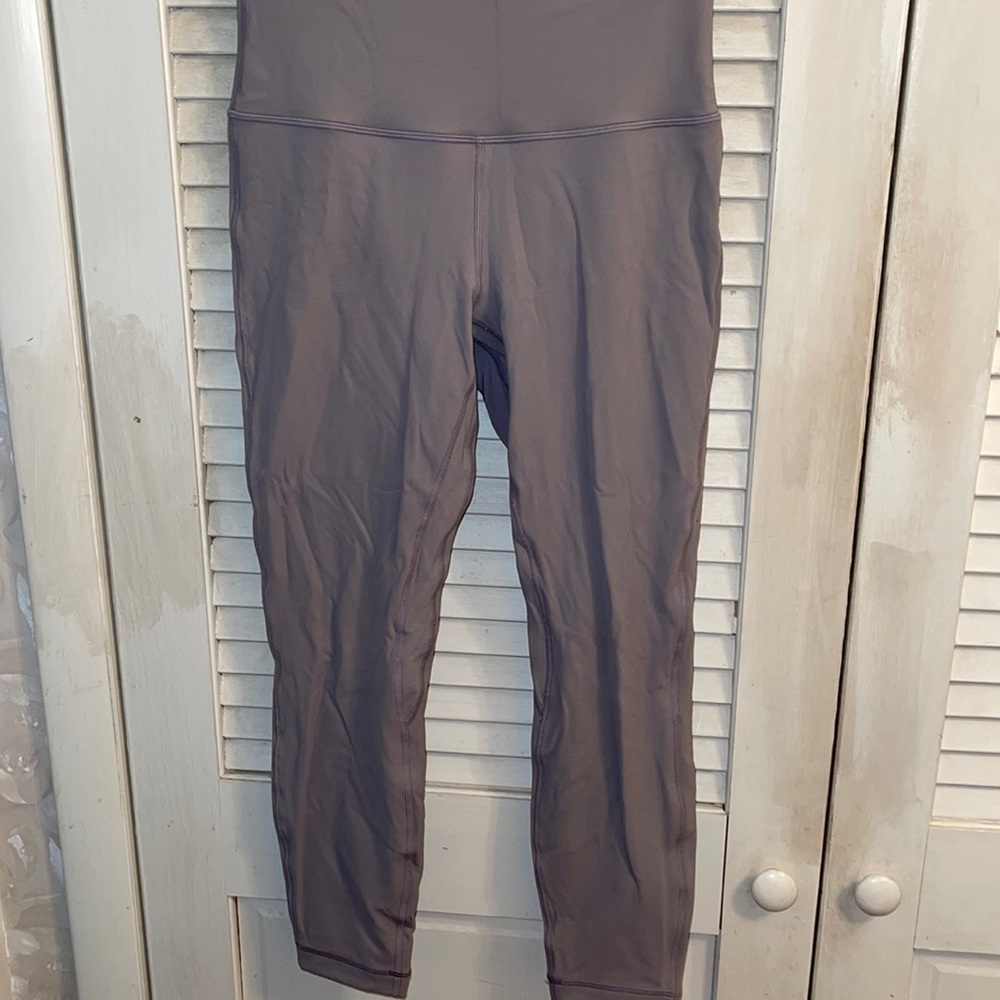 Lululemon size 8 aligne leggings taupe color